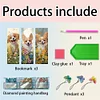 3Pcs Diamond Painting Dog Bookmark Making Kit for Book Lovers