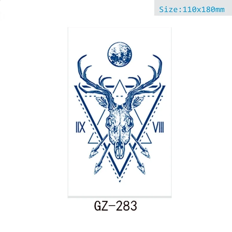 Net Red Herbal Juice Semi-permanent Waterproof Sweat-proof Tattoo Masking Scar Tattoo Sticker Herbal Juice Tattoo Sticker