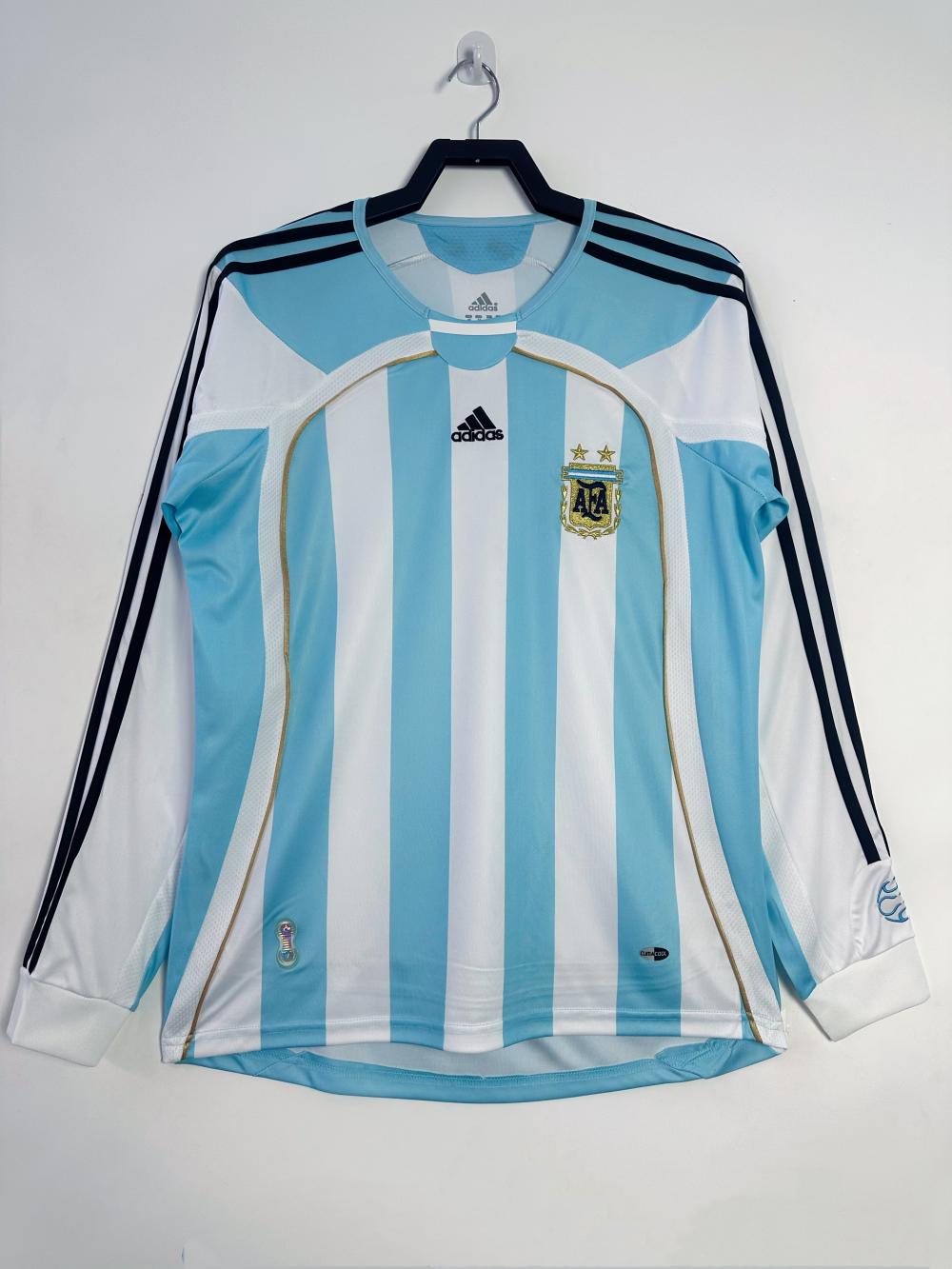 2006 Retro Long Sleeve Argentina National Team Home Jersey 1:1 Thai Quality jersey|football shirt|football kit