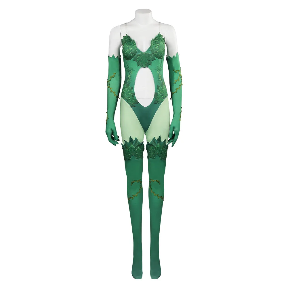 Movie The Batman Poison Ivy Green Jumpsuit Outfits Cosplay Costume Suit