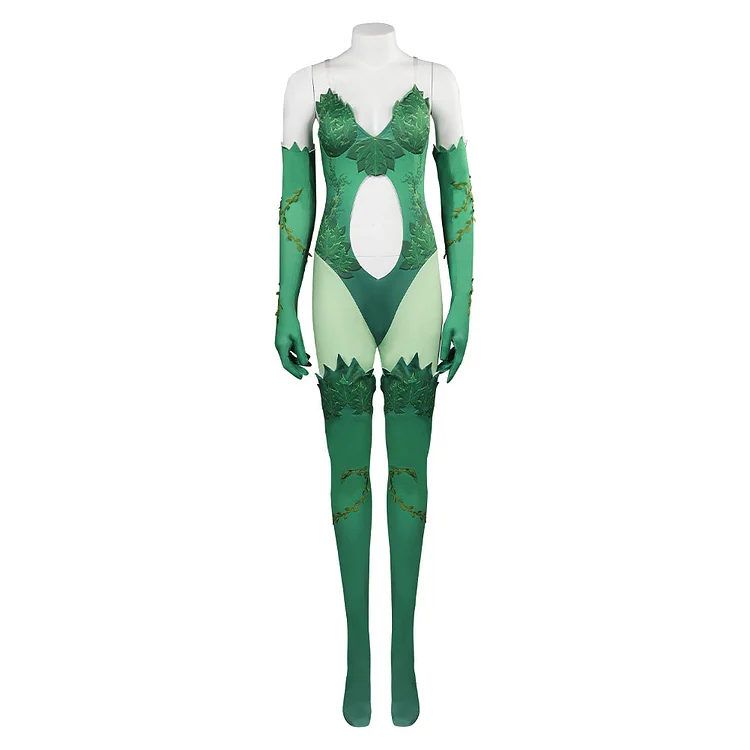 The Batman Poison Ivy Green Jumpsuit Outfits Cosplay Costume Suit