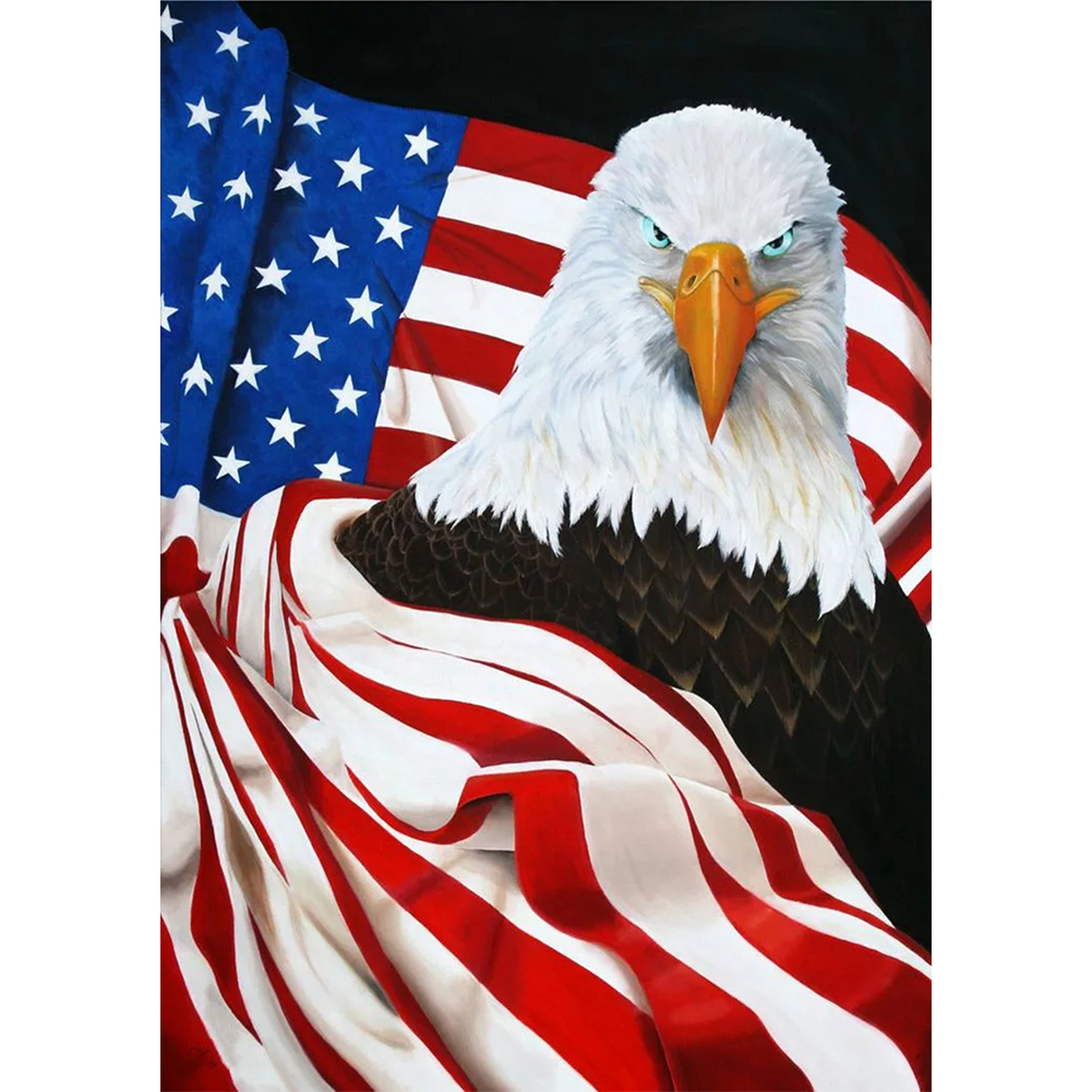 

30*40CM - Round Drill Diamond Painting - Independence Day, 501 Original