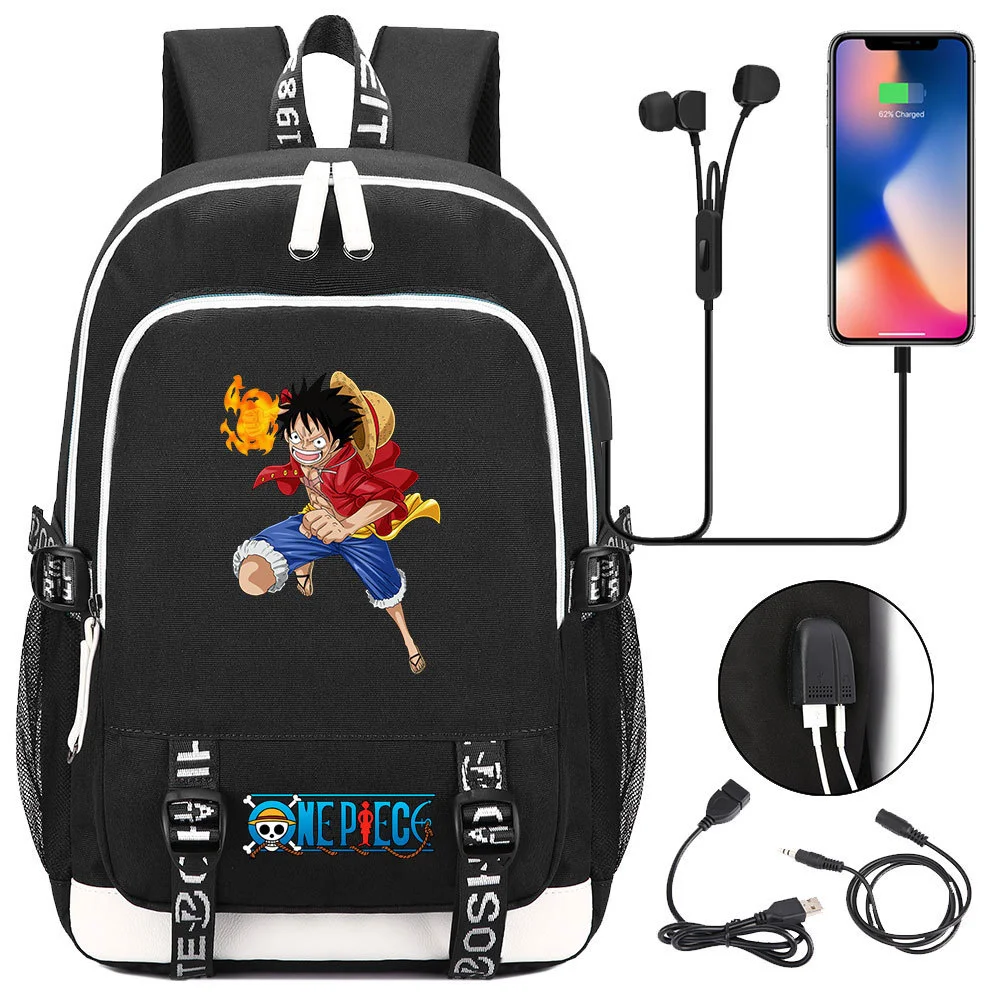 Buzzdaisy Premium One Piece Backpack with USB Charging Port and Laptop Protection - Multi-Pocket for Large Capacity Storage