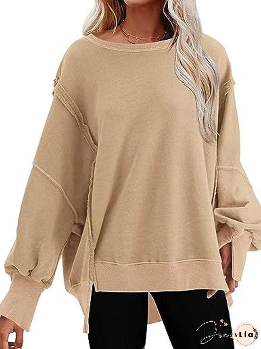 Stylish Crew Neck Pullover Sweater
