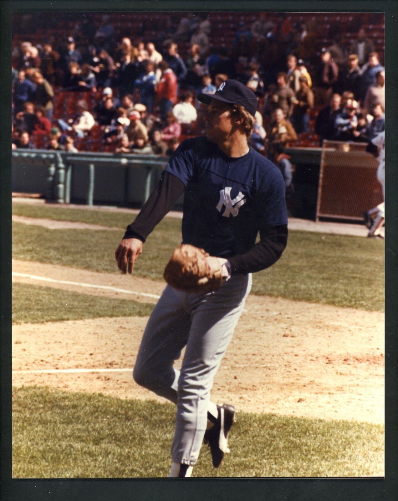 Butch Wynegar 1985 Opening Day Fenway Original 8 x 10 Photo Poster painting New York Yankees