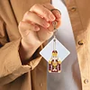 5Pcs DIY Diamond Painting Nutcracker Keychain