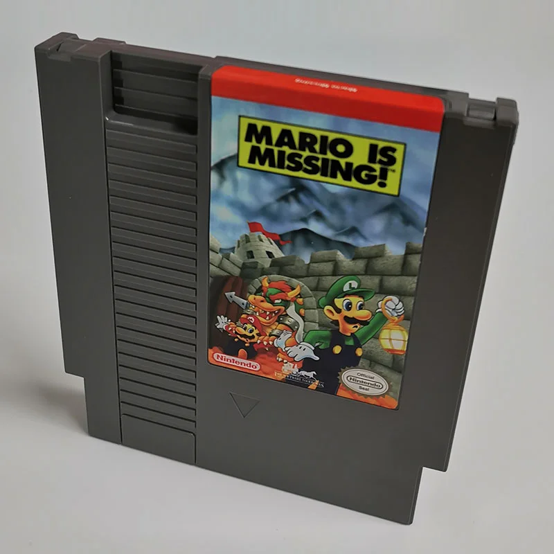Mario Is Missing! For Nintendo NES - 8 Bit Game Cartridge