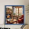 (US Local)Winter Warming Room-11CT Stamped Cross Stitch Kit(50x50cm)