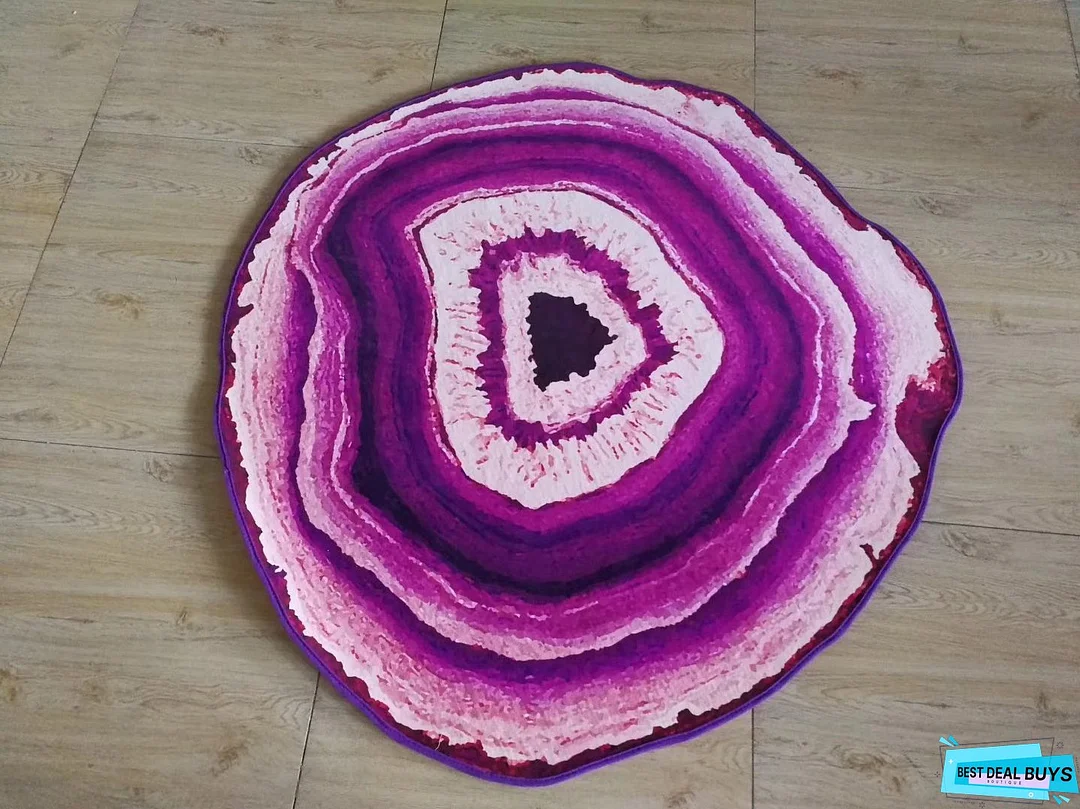 Nordic simple fashion Agate round floor mat living room coffee table carpet bedroom study club model room carpet