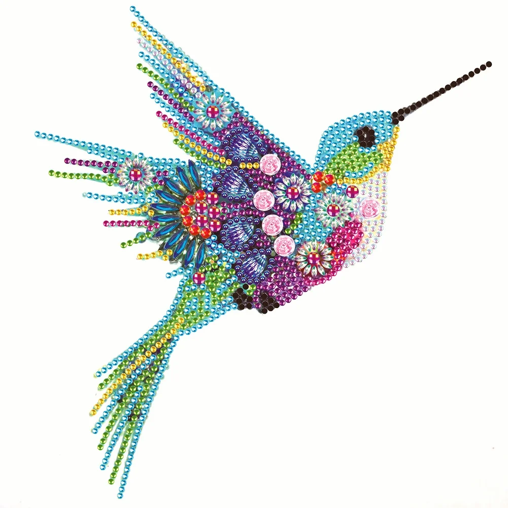 Partial Special Shaped Drill Diamond Mosaic Hummingbird Series Kit  Rhinestone Drawing Picture Home Decor Wall Art Craft