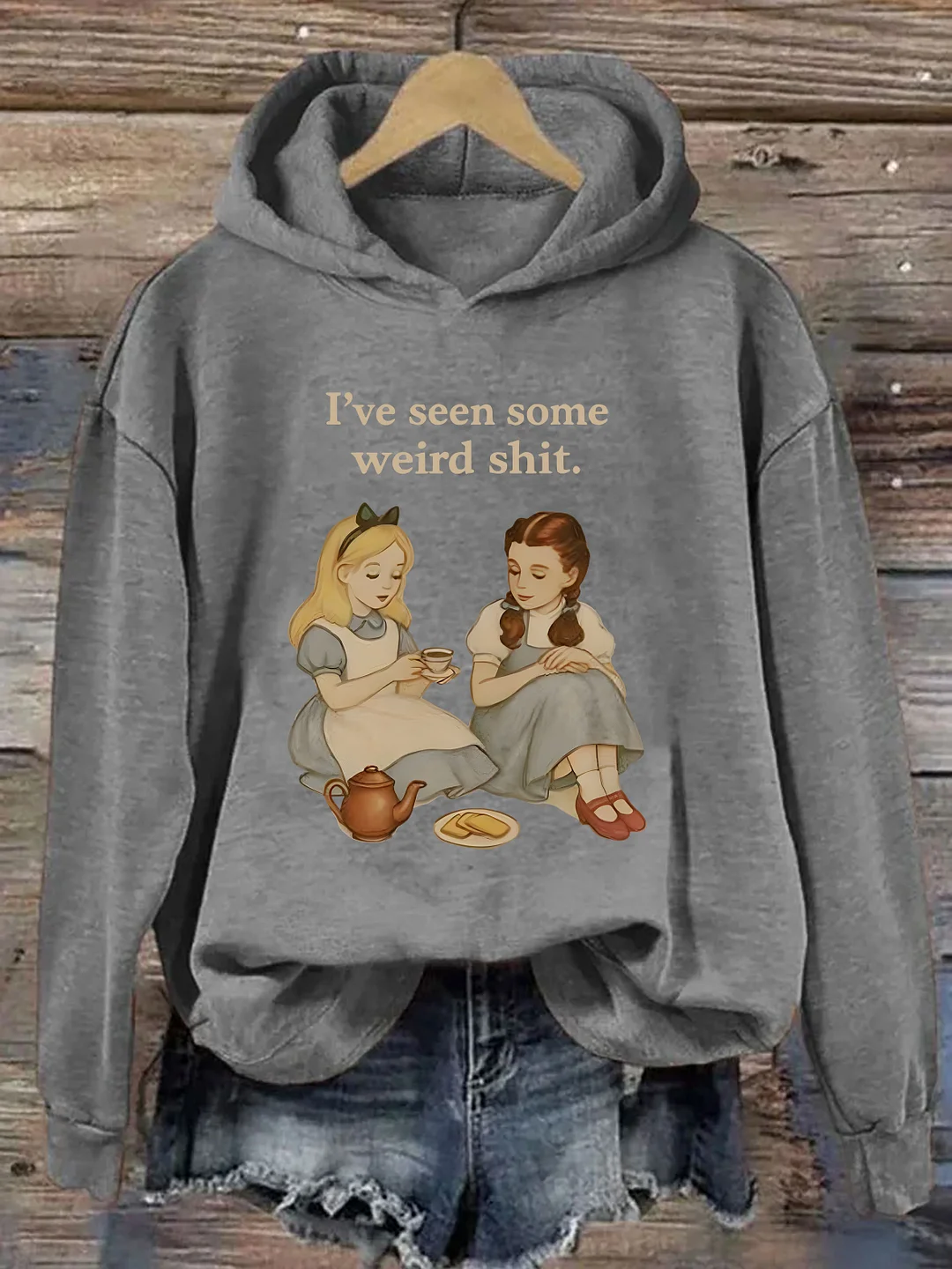 Vintage Girls Funny Hoodie