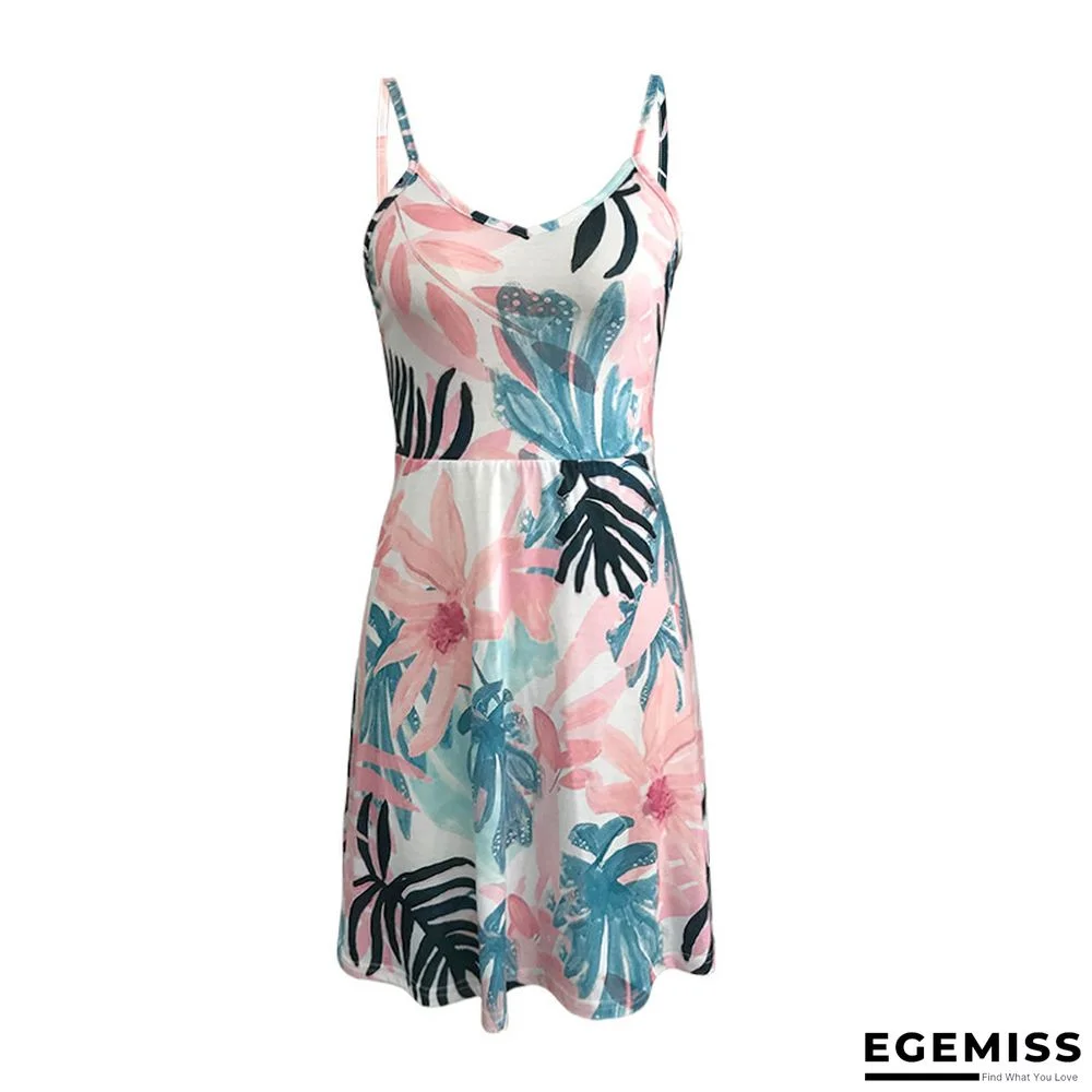 Leaf Casual Loose Sling Dress | EGEMISS