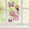 40pcs Butterfly Girl Diamond Painting Window Sticker Crystal Diamond Sticker Kit