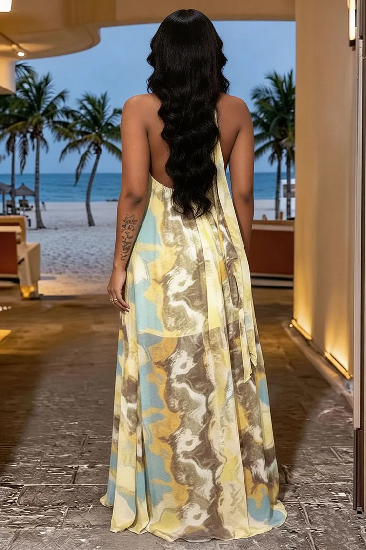 maxi blue floral dress Wedtrend Women Elegant Tiered Maxi Dress White Blue Flower A Line Spaghetti  Straps Print Wedding Party Dress – WEDTREND