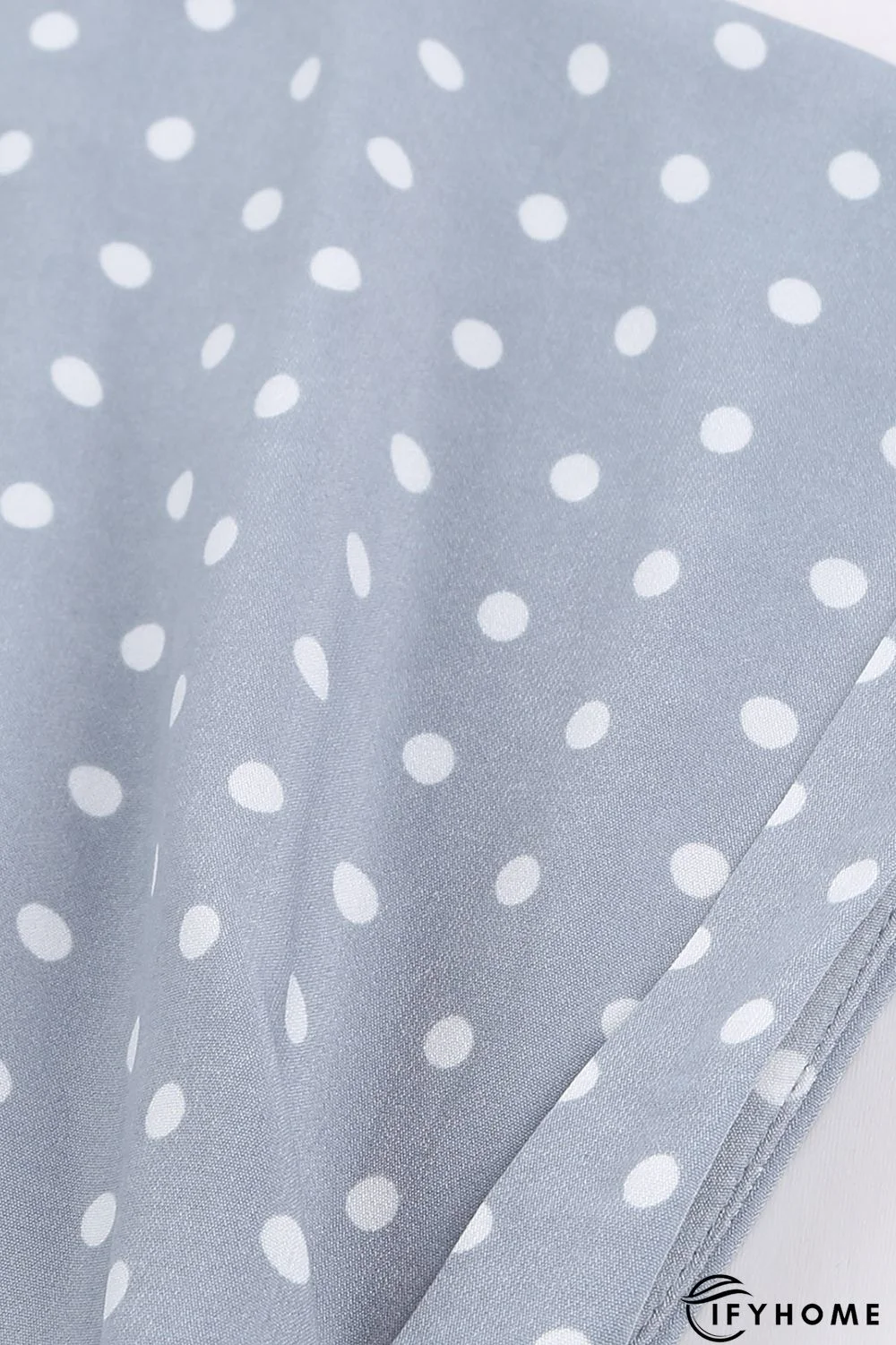 Polka Dot Shirt Collar Short Sleeve Mini Dress | IFYHOME