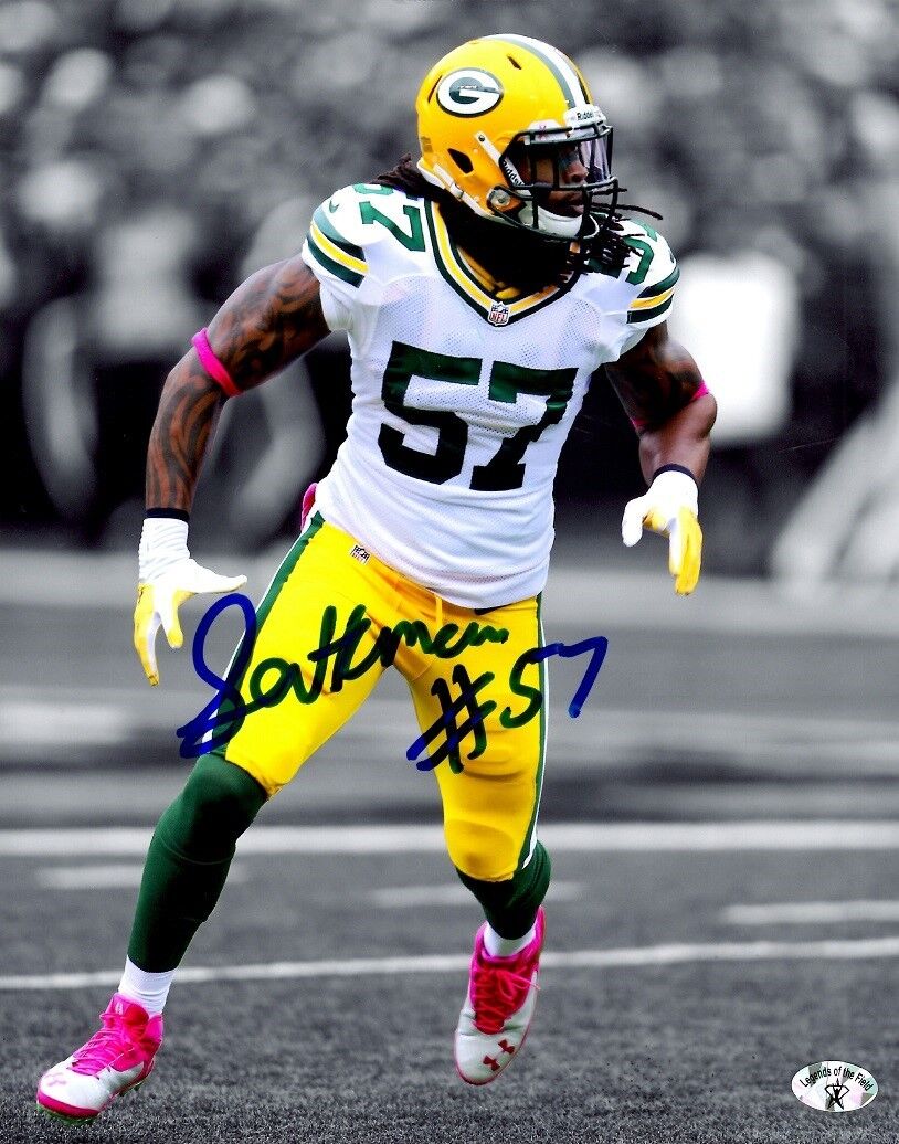 Autographed JAMARI LATTIMORE Green Bay Packers 8x10 Photo Poster painting w/COA