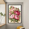 (Big Size)Peony Bouquet - 11CT Stamped Cross Stitch 40*60cm/15.75*23.62in