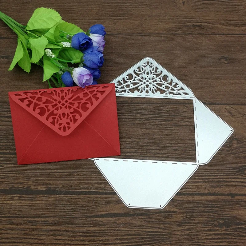 Rectangle Envelope Pocket Metal Cutting Dies for DIY Scrapbooking Album Paper Cards Decorative Crafts Embossing Die Cuts