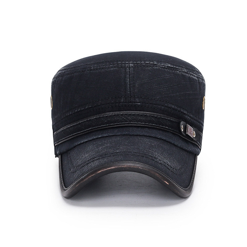 Unisex Vintage Faded Washed Flat Cap