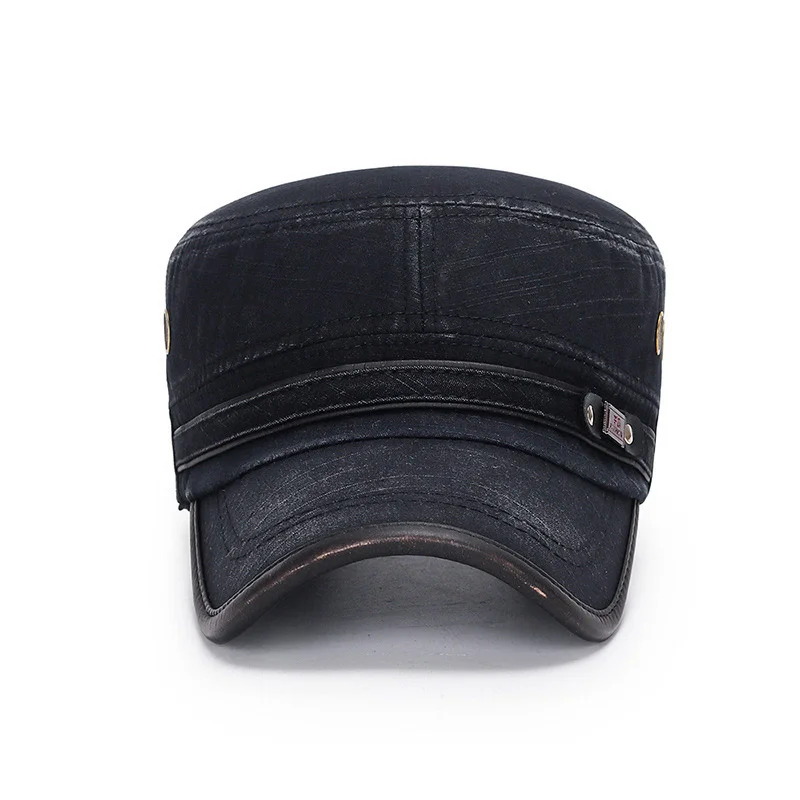 Unisex Vintage Faded Washed Flat Cap