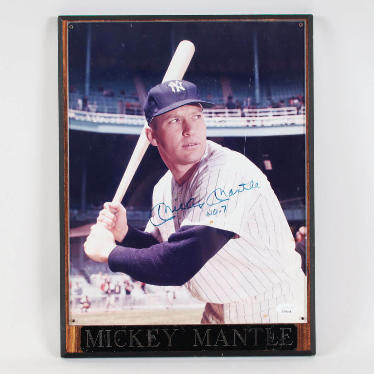 Mickey Mantle Signed Photo Poster painting 11x14 Yankees No. 7