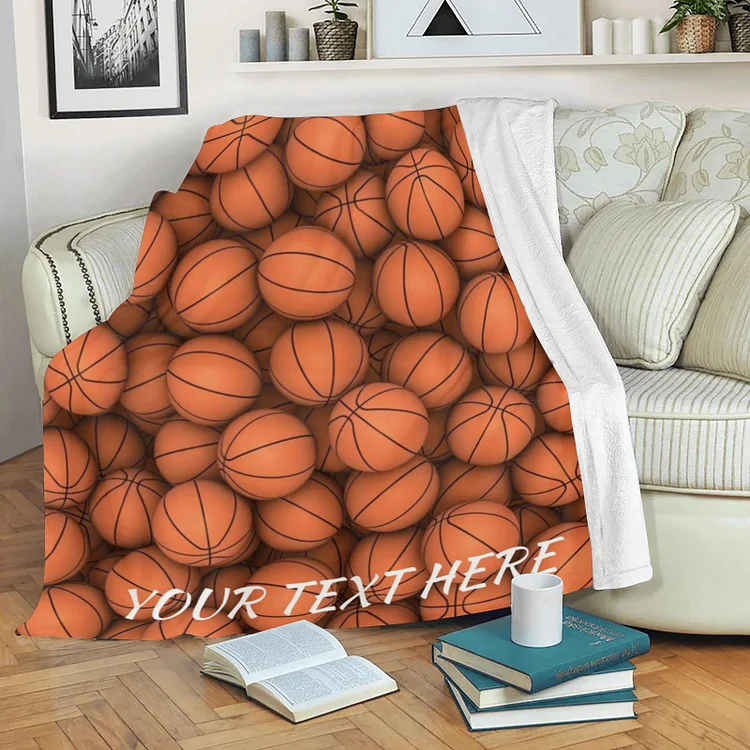 Personalized Basketball Blanket for Comfort & Unique| BKKid187