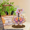 Diamond Painting Wooden Lotus Diamond Painting Flower Vase Ornaments for Home Office Decor