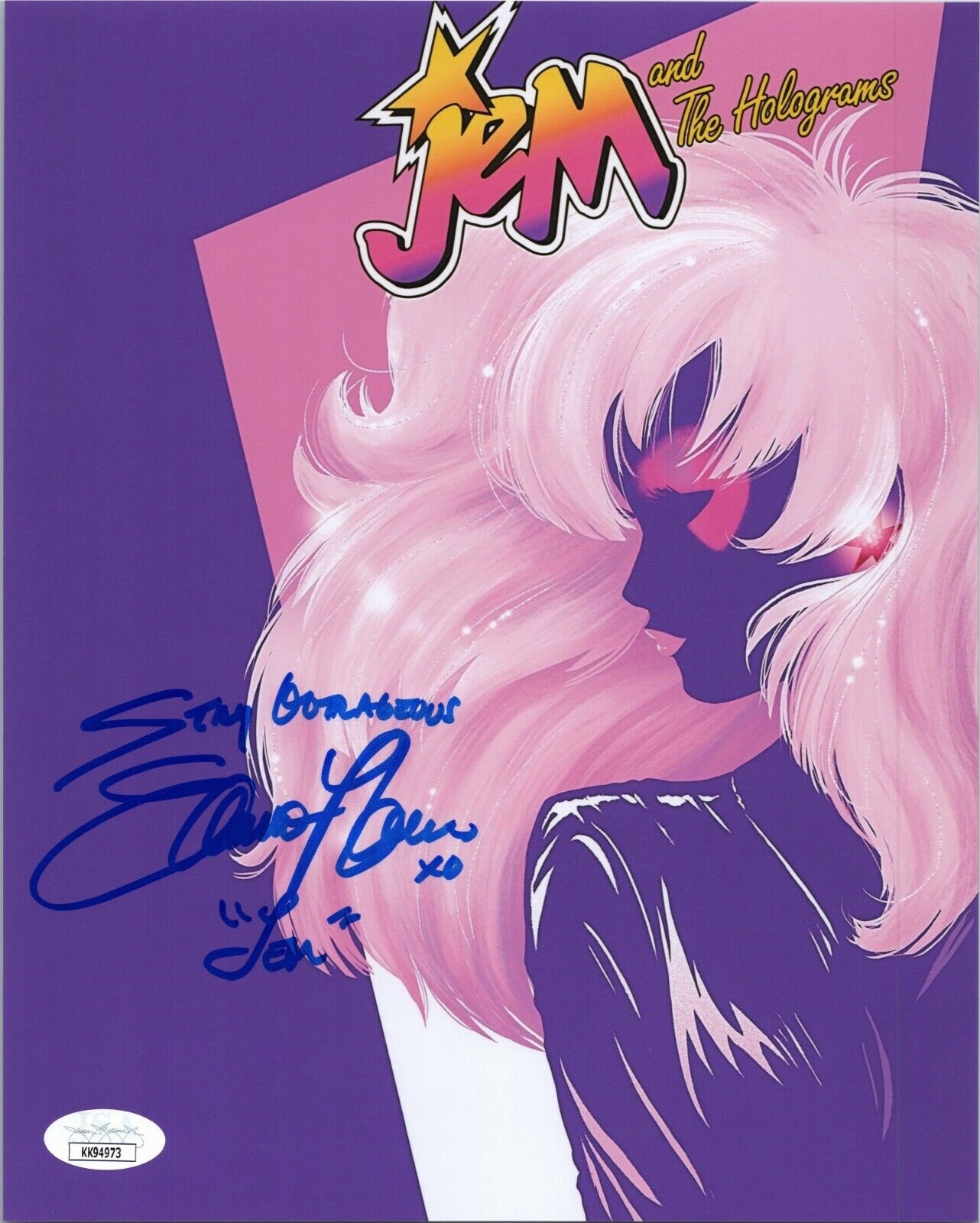 SAMANTHA NEWARK Authentic Hand-Signed JEM and the Holograms