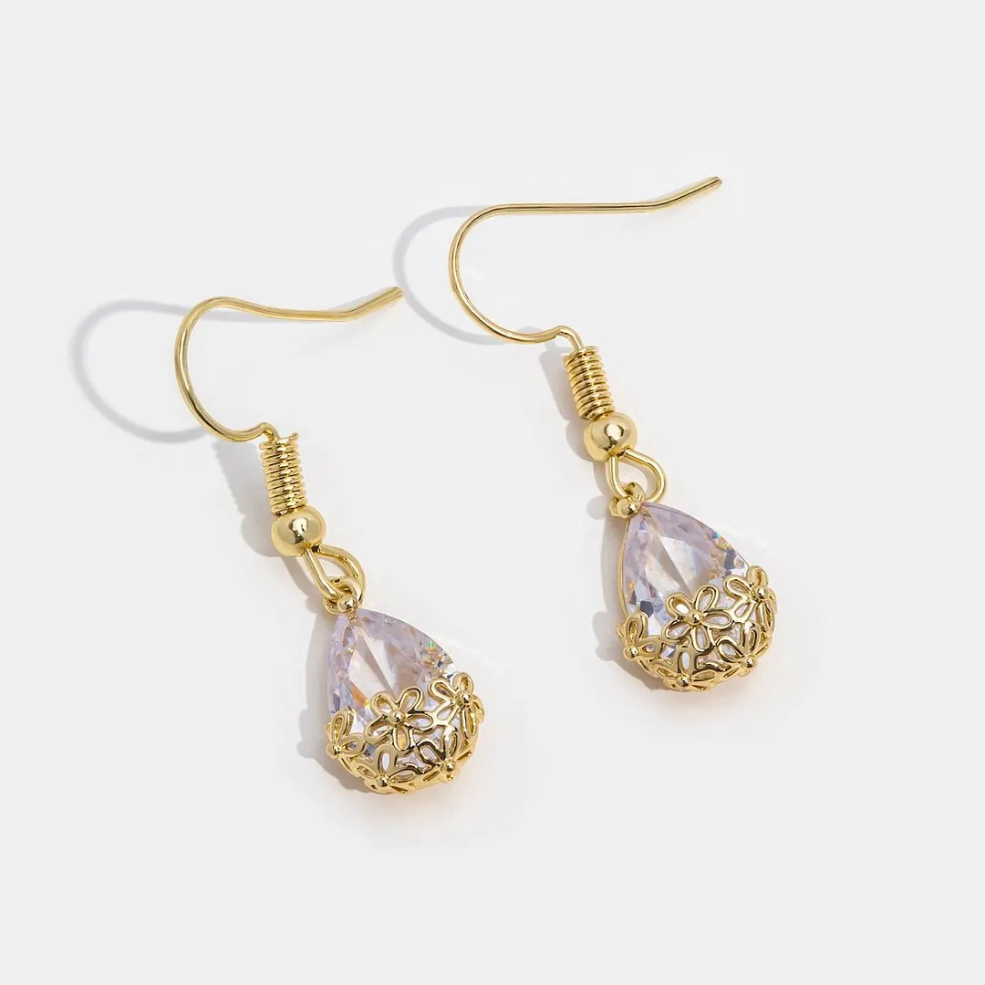 Aurora Crystal Drop Earrings