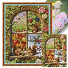 Four Seasons Squirrel Full Stamped Cross Stitch 11CT 3-Strand 50x67cm