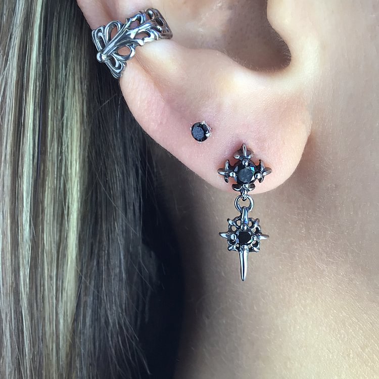 Gothic Starburst Earrings