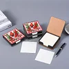 (US Local)5D DIY PU Cardinal Diamond Painting Notecard Box Gem Art Sticky Note Holder