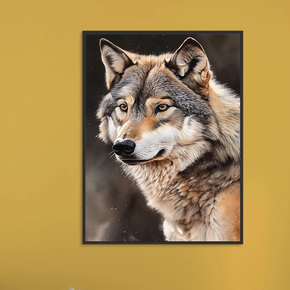 Diamond Painting - Full Round Drill - Wolf(Canvas|30*40cm)