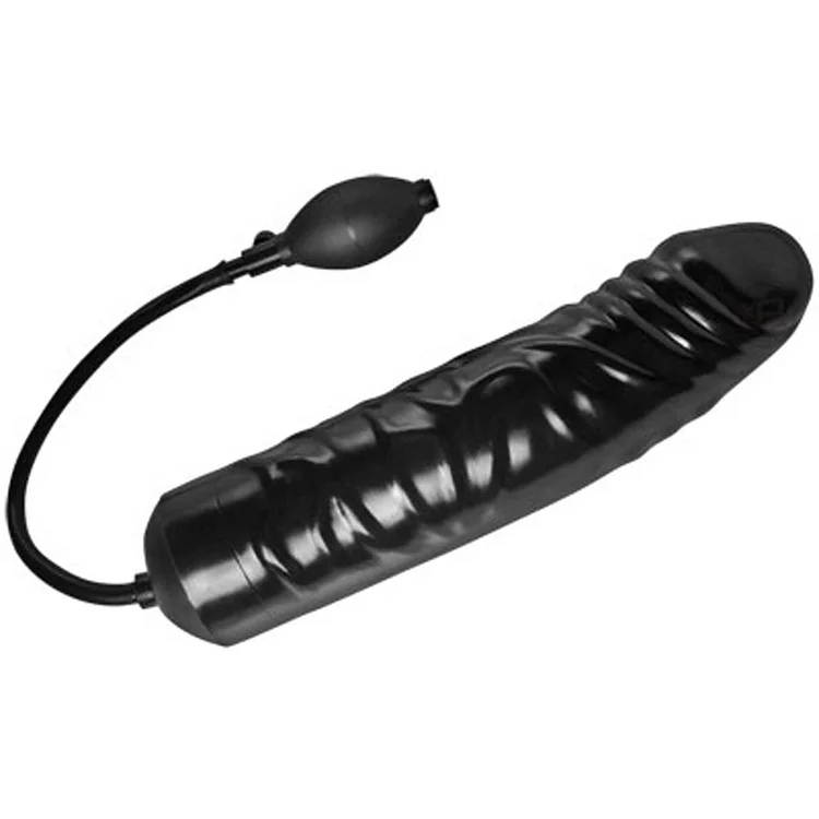 Pornhint XXL Inflatable Dildo 12.5 inches Black