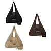 PU Leather Foldable Keychain Tote Bag Expandable Mini Storage Organizer Bag