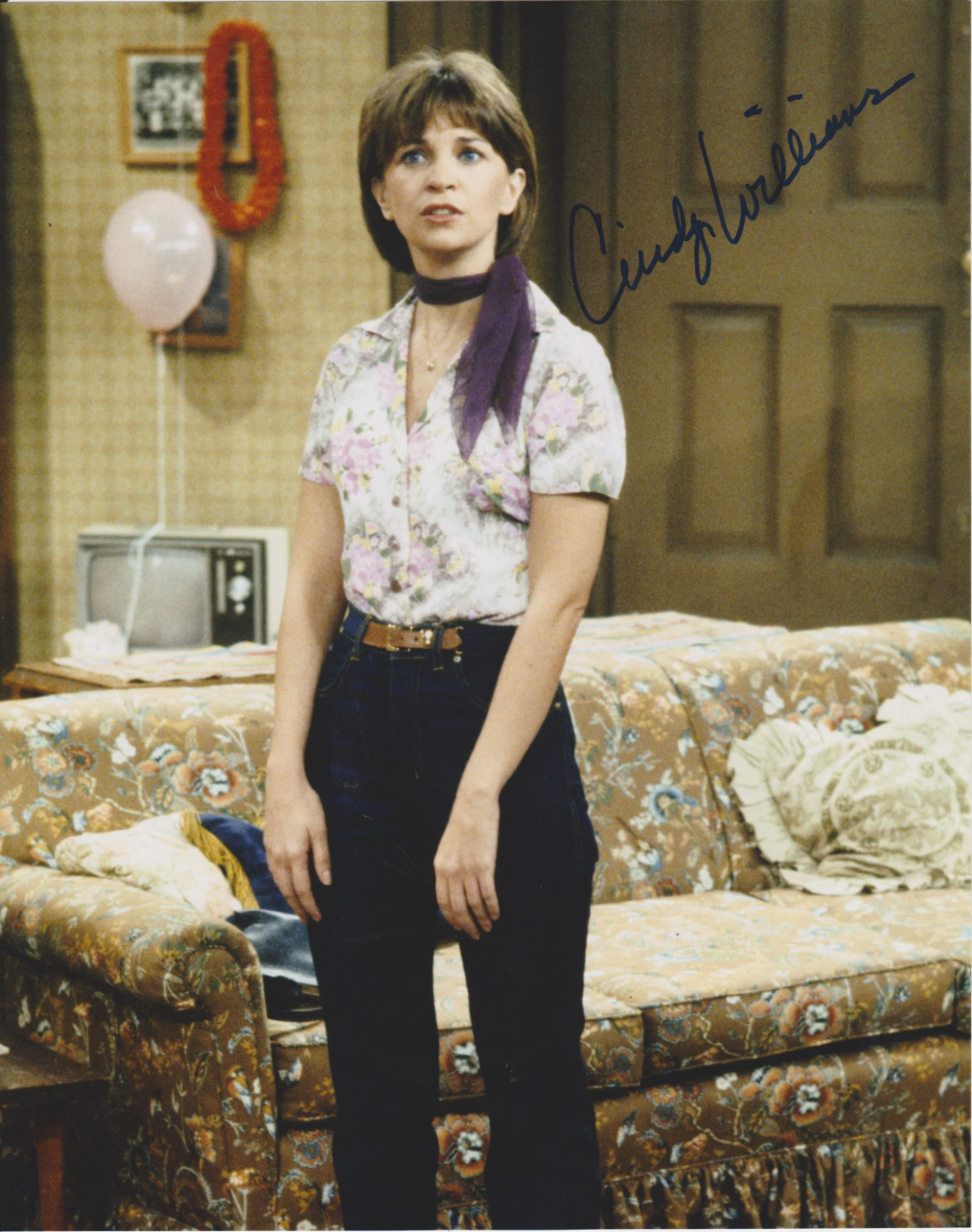 Cindy Williams Laverne & Shirley Original In Person Autographed 8X10 Photo Poster painting #1