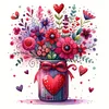 Diamond Painting -DIY Full Square Drill Valentine s Day Flower(35*35CM）