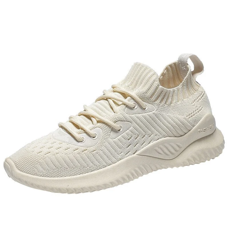 Women Sneakers Mesh Flat Autumn Vulcanized Ladies Lace Up Stretch Fabric Platform Casual Shoes Female Breathable Fashion