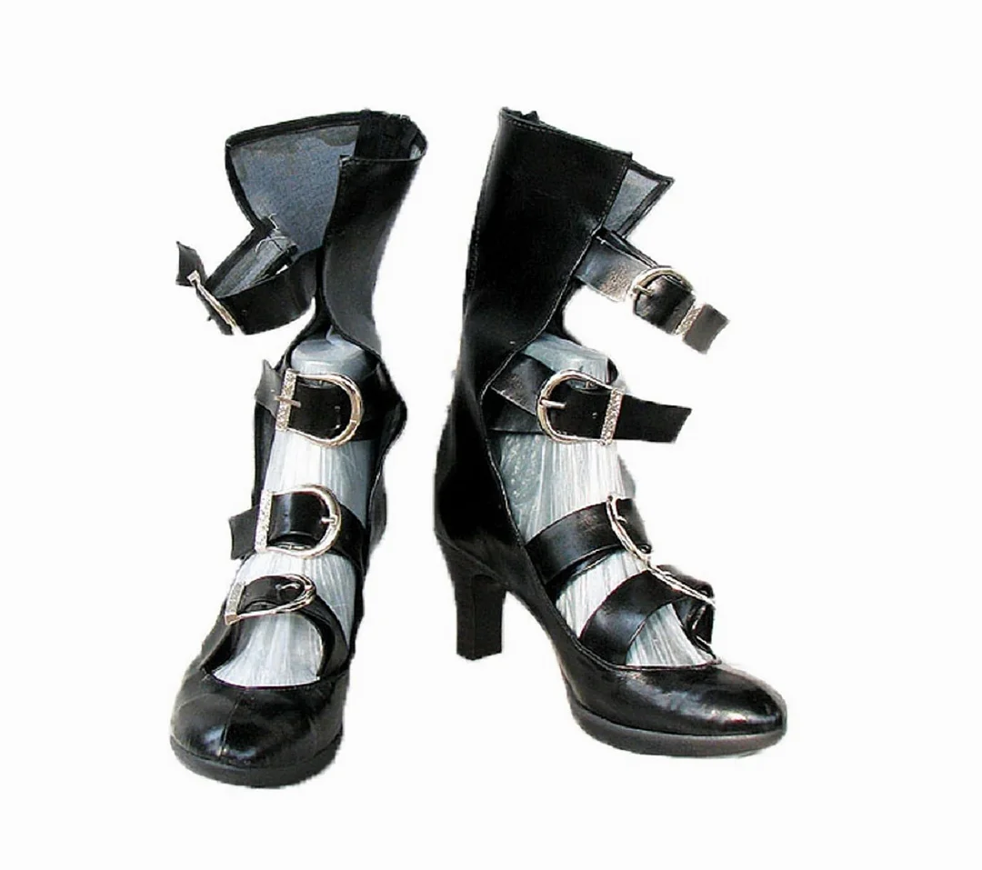 Soulcalibur Black Cosplay Boots Shoes