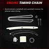 Autodevil Timing Chain Kit with Head Gasket Bolts and Locking Set Fit for Cruze 2011-2016 1.4L 1364CC 83Cu Car Engine Time Components Crankshaft Sprocket Chain Tensioner Guide with Tool Kits