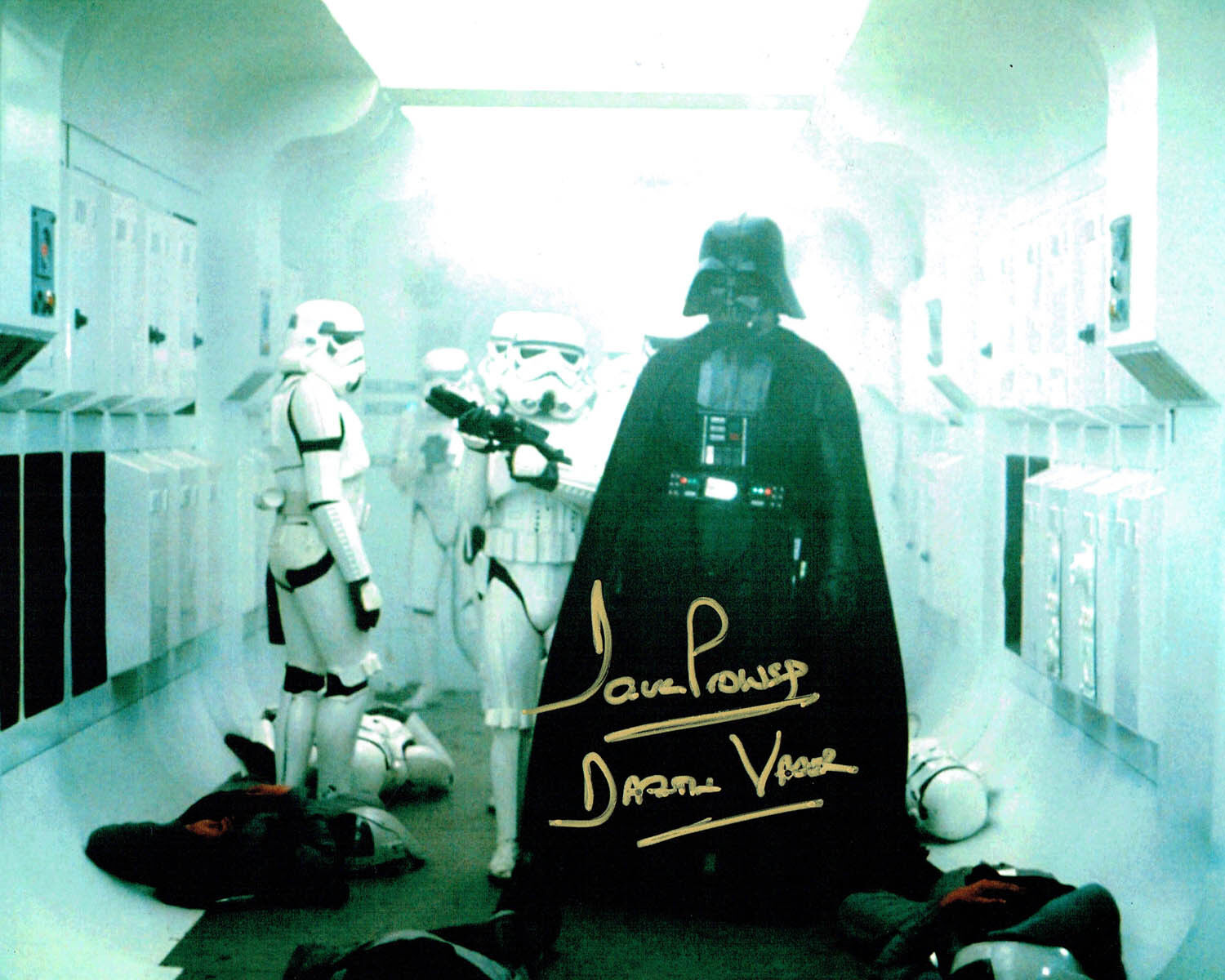 Dave PROWSE SIGNED Autograph Darth VADER Star Wars 10x8 Photo Poster painting E AFTAL COA