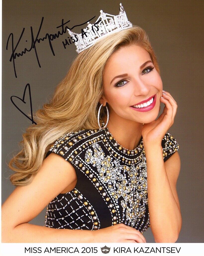 Kira Kazantsev Signed - Autographed 2015 Miss America 8x10 inch Photo Poster painting