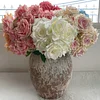 7 Stems Large 10cm Diamond Rose Artificial Flower Bunch
