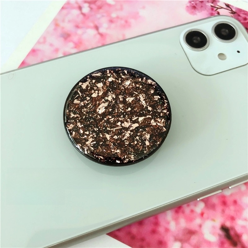 Glue Glitter Gold Foil Telescopic Solid Color Tin Foil Paper Mobile Phone Anti-fall Bracket