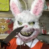 Effrayant Masque Ours Brun/Lapin Blanc Tueur pour Halloween