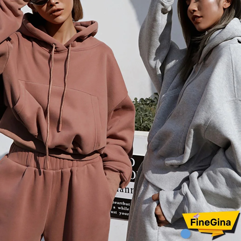 Two-Piece Sports Sweater Suit