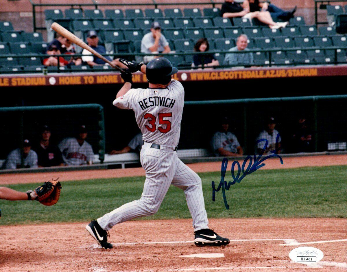 Michael Restovich Signed Autographed 8X10 Photo Poster painting Arizona Fall League JSA II35402