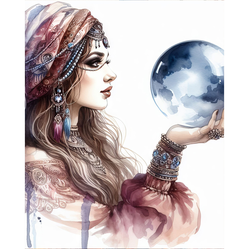Elegant Beauty 40*50cm(canvas) full round drill diamond painting