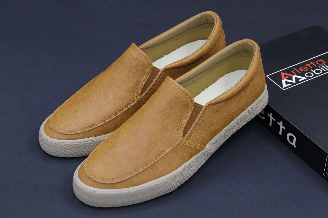 Yyvonne New Baoda 20080 Casual Men's Leather Shoes Working Shoes Spring And Autumn Men's Board Shoes Popular Simple Men's Lefu Shoes