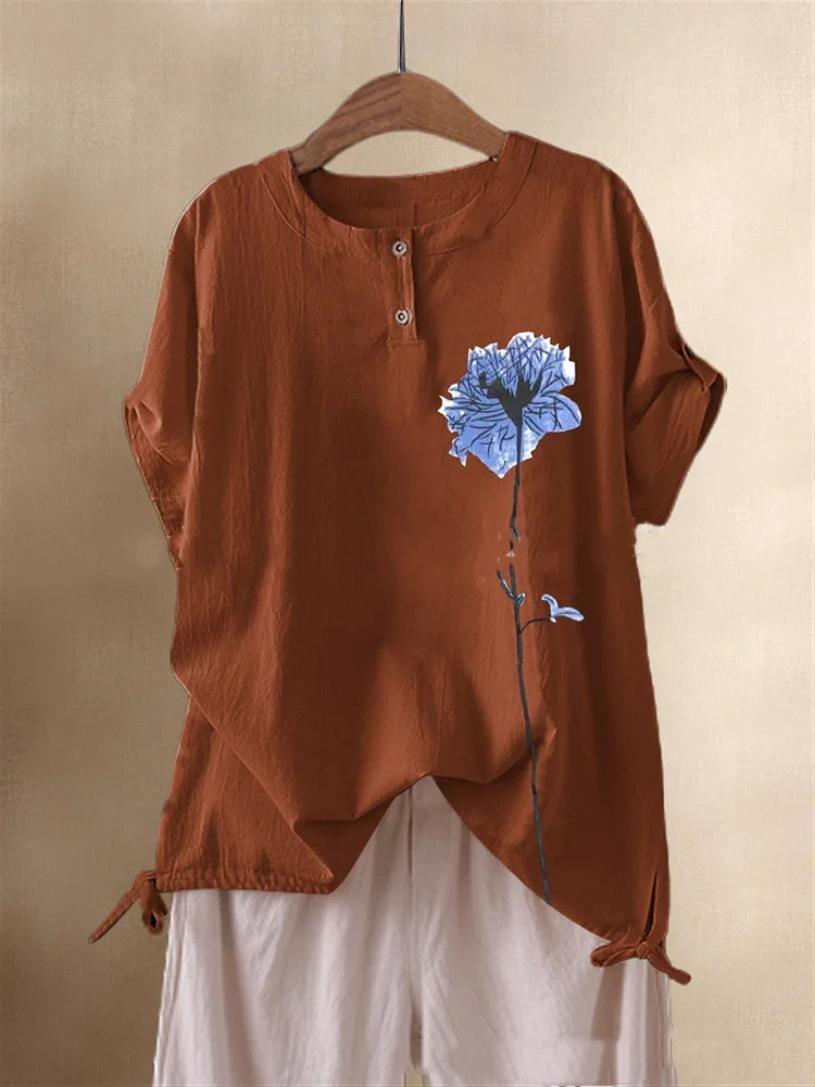 Casual Crew Neck Shirts & Tops